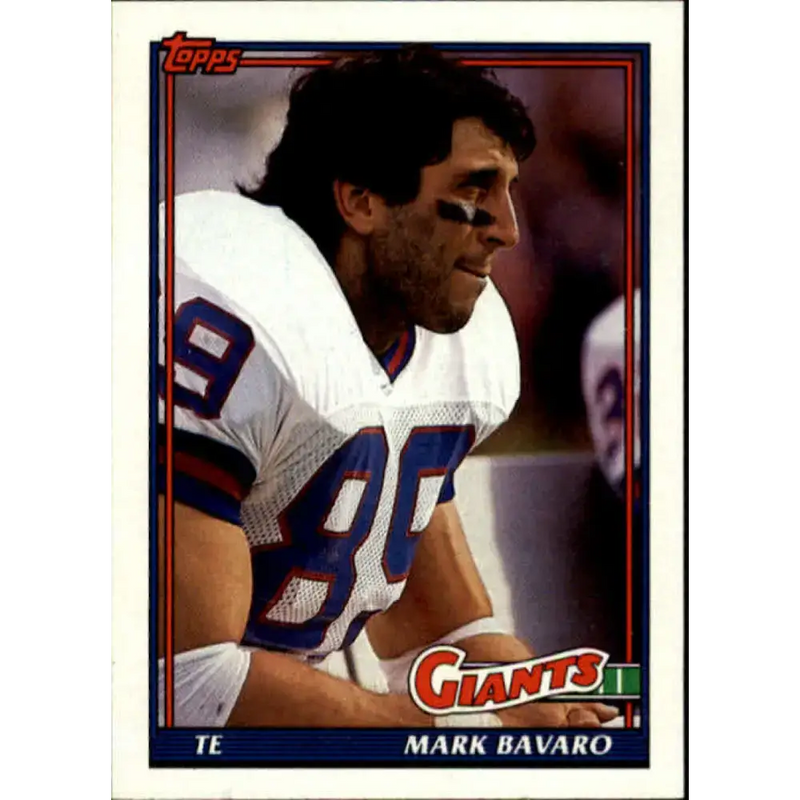 1991 Topps #35 Mark Bavaro NM-MT New York Giants Football Card - Football Card Single