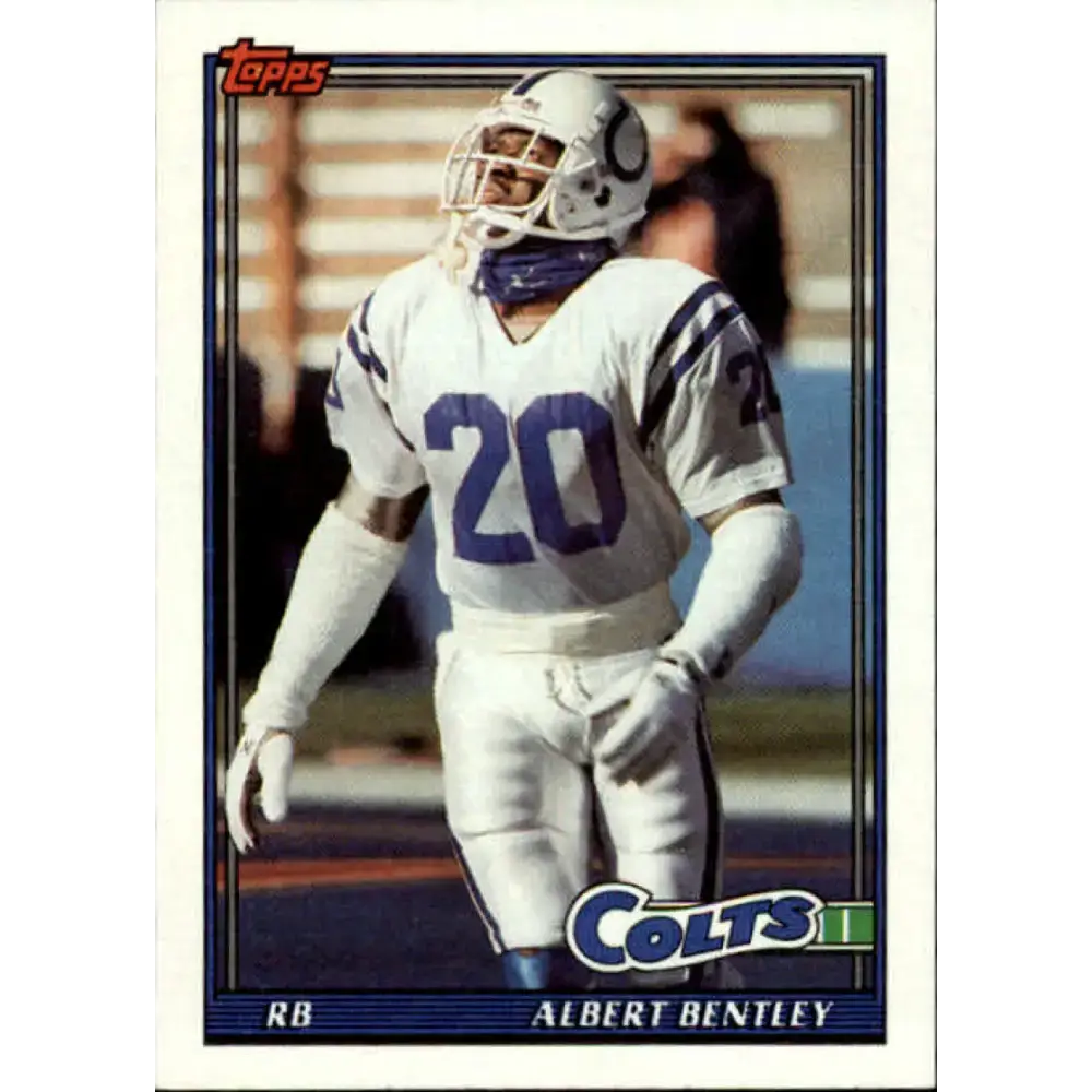 1991 Topps #352 Albert Bentley NM-MT Indianapolis Colts Football Card - Football Card Single