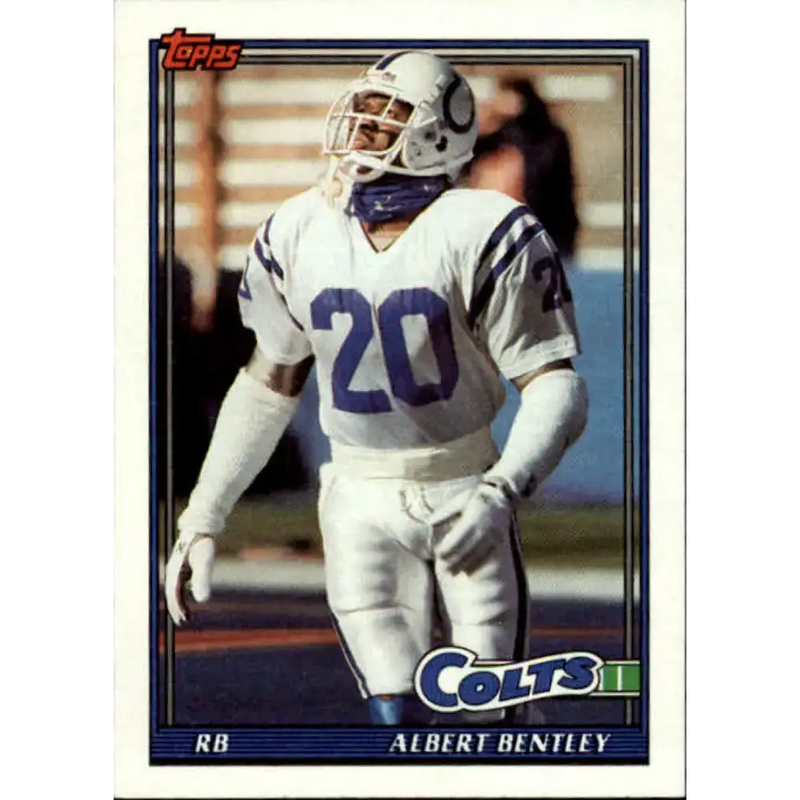 1991 Topps #352 Albert Bentley NM-MT Indianapolis Colts Football Card - Football Card Single