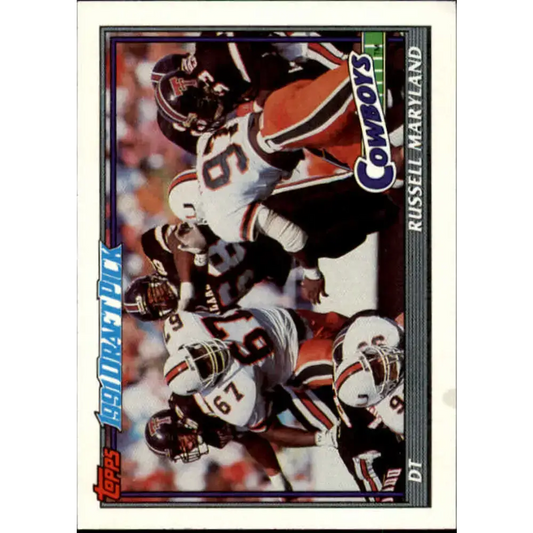 1991 Topps #353 Russell Maryland NM-MT RC Rookie Dallas Cowboys Football Card