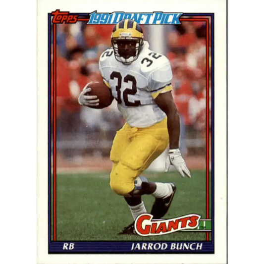 1991 Topps #36 Jarrod Bunch NM-MT RC Rookie New York Giants Football Card