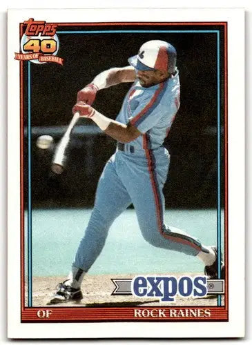 1991 Topps #360 Rock Raines NM-MT Expos ID:43319 - Baseball Card Single