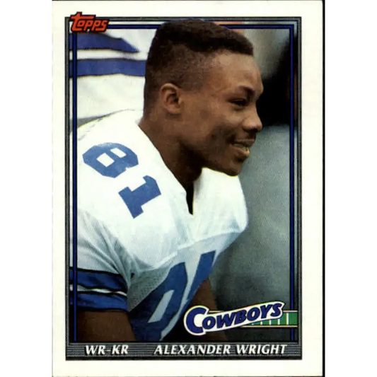 1991 Topps #362 Alexander Wright NM-MT Dallas Cowboys Football Card