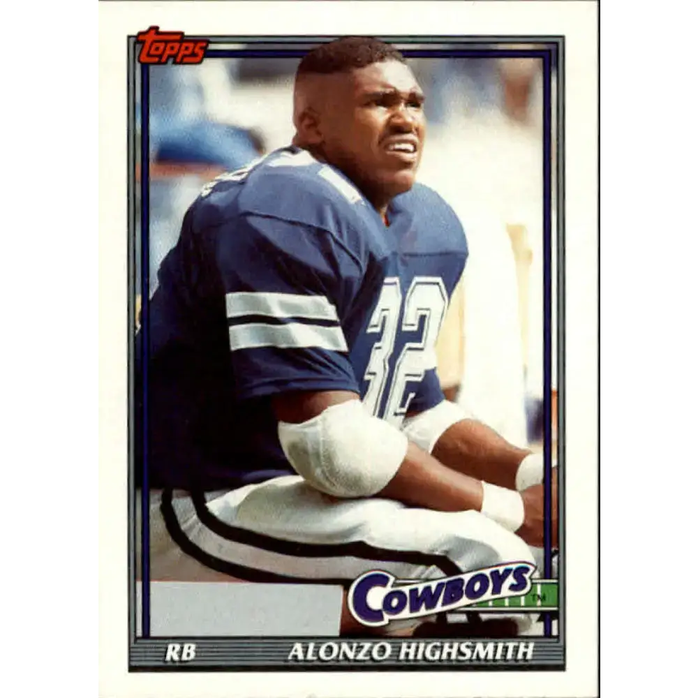 1991 Topps #364 Alonzo Highsmith NM-MT Dallas Cowboys Football Card - Football Card Single