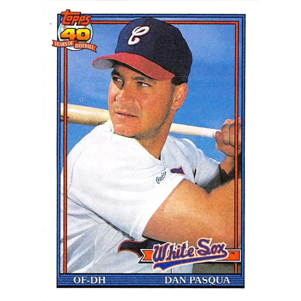 1991 Topps #364 Dan Pasqua NM-MT Chicago White Sox Baseball Card - Baseball Card Single