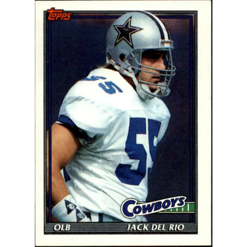 1991 Topps #366 Jack Del Rio NM-MT Dallas Cowboys Football Card - Football Card Single