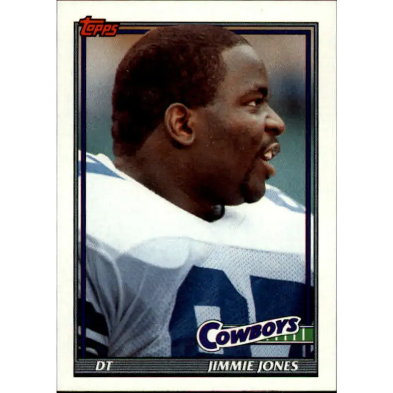 1991 Topps #372 Jimmie Jones NM-MT Dallas Cowboys Football Card - Football Card Single