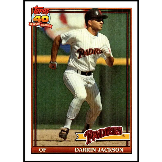 1991 Topps #373 Darrin Jackson NM-MT San Diego Padres Baseball Card - Baseball Card Single