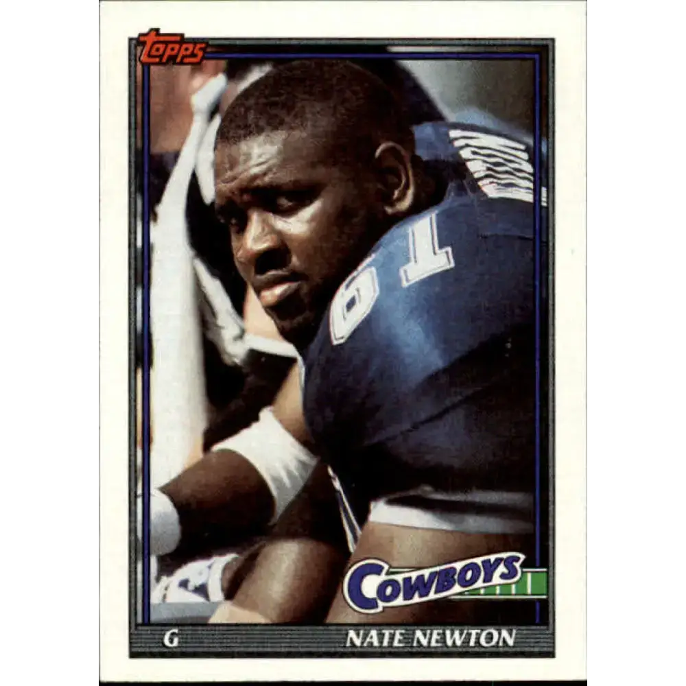 1991 Topps #373 Nate Newton NM-MT Dallas Cowboys Football Card - Football Card Single