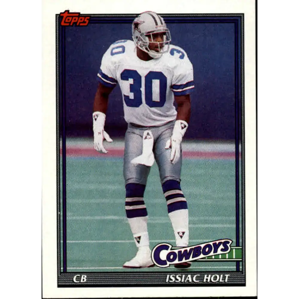 1991 Topps #374 Issiac Holt NM-MT Dallas Cowboys Football Card - Football Card Single