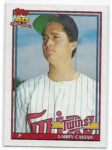 1991 Topps #374 Larry Casian NM-MT RC Rookie Twins - Baseball Card Single