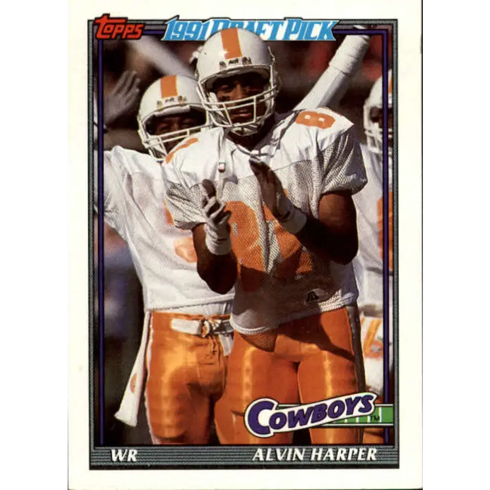 1991 Topps #375 Alvin Harper NM-MT RC Rookie Dallas Cowboys Football Card