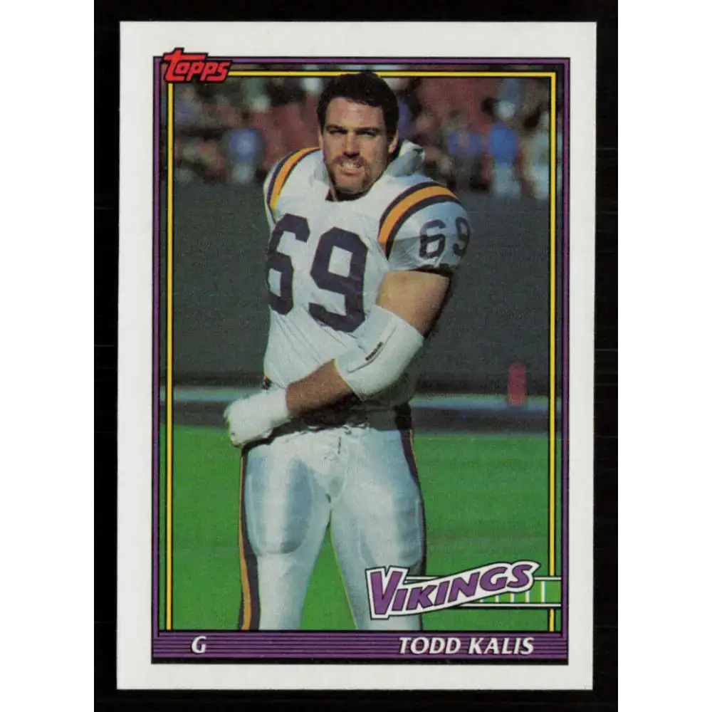 1991 Topps #376 Todd Kalis NM-MT Minnesota Vikings Football Card - Football Card Single