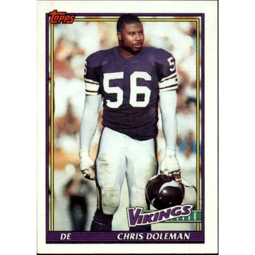 1991 Topps #379 Chris Doleman NM-MT Minnesota Vikings Football Card - Football Card Single