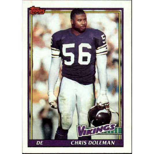 1991 Topps #379 Chris Doleman NM-MT Minnesota Vikings Football Card