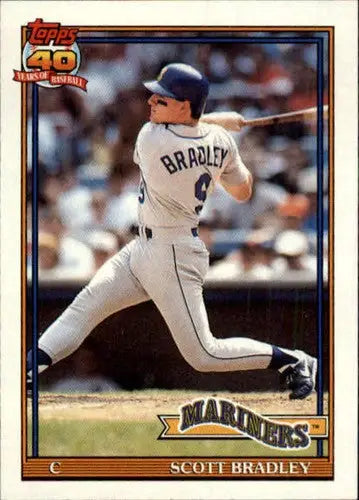 1991 Topps #38 Scott Bradley NrMt-Mt Mariners - Baseball Card Single