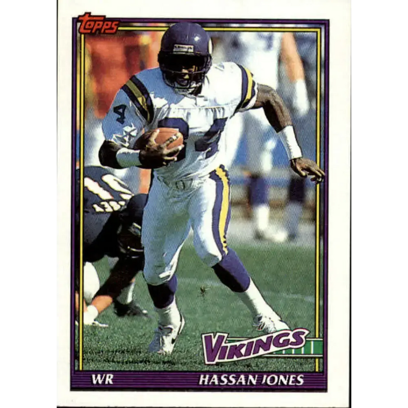 1991 Topps #380 Hassan Jones NM-MT Minnesota Vikings Football Card - Football Card Single