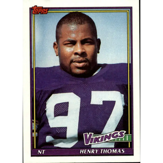 1991 Topps #381 Henry Thomas NM-MT Minnesota Vikings Football Card