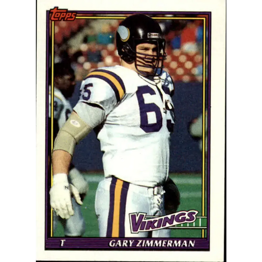1991 Topps #384 Gary Zimmerman NM-MT Minnesota Vikings Football Card