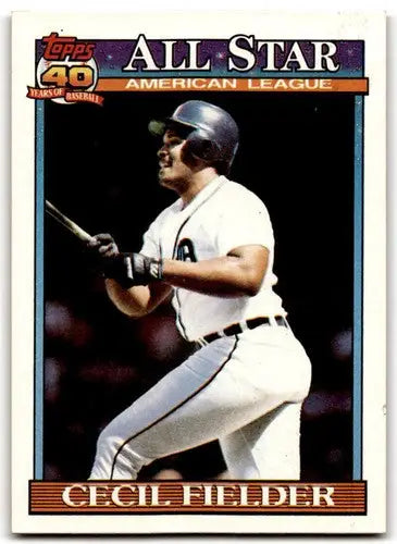 1991 Topps #386 Cecil Fielder NM-MT Tigers AS ID:43311 - Baseball Card Single
