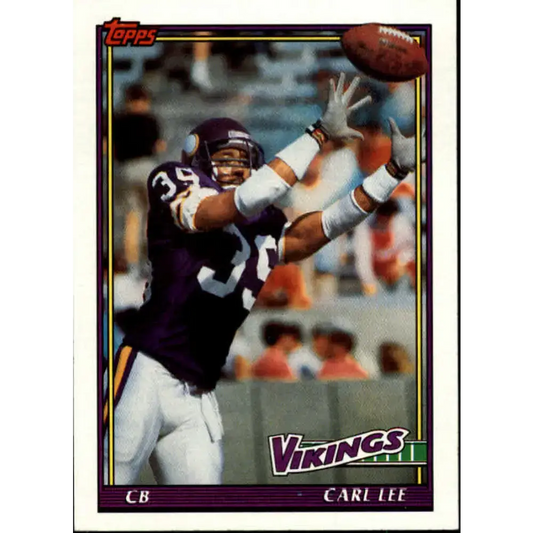 1991 Topps #388 Carl Lee NM-MT Minnesota Vikings Football Card