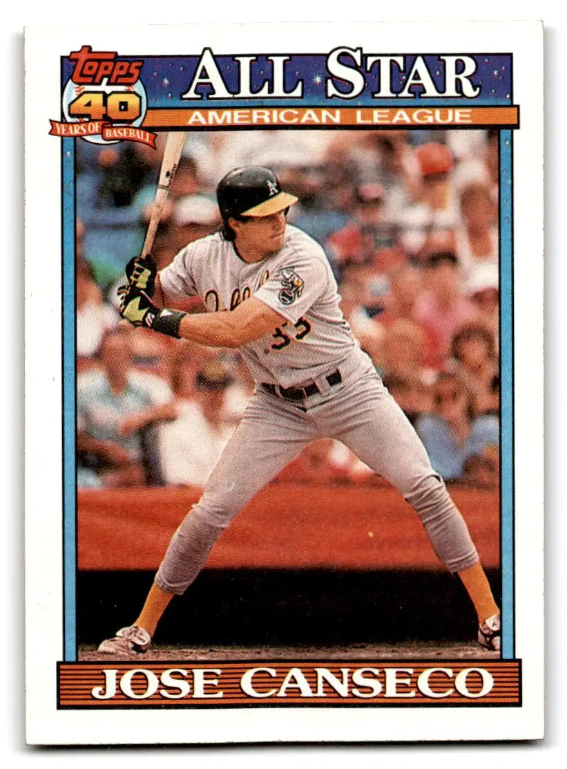 1991 Topps #390 Jose Canseco - Baseball Card Single