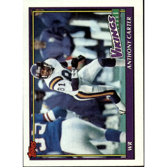 1991 Topps #391 Anthony Carter NM-MT Minnesota Vikings Football Card