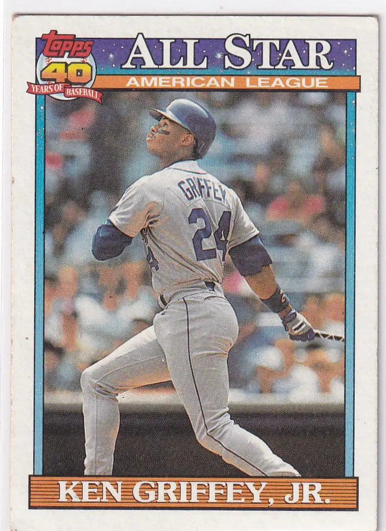 1991 TOPPS #392 KEN GRIFFEY JR ALL STAR- SEATTLE MARINERS - Baseball Card Single