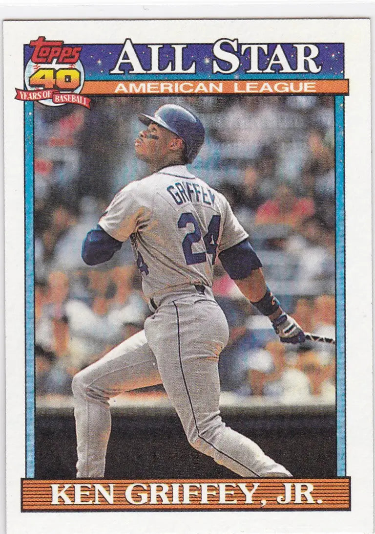 1991 Topps #392 Ken Griffey Jr All Star Seattle Mariners - Baseball Card Single
