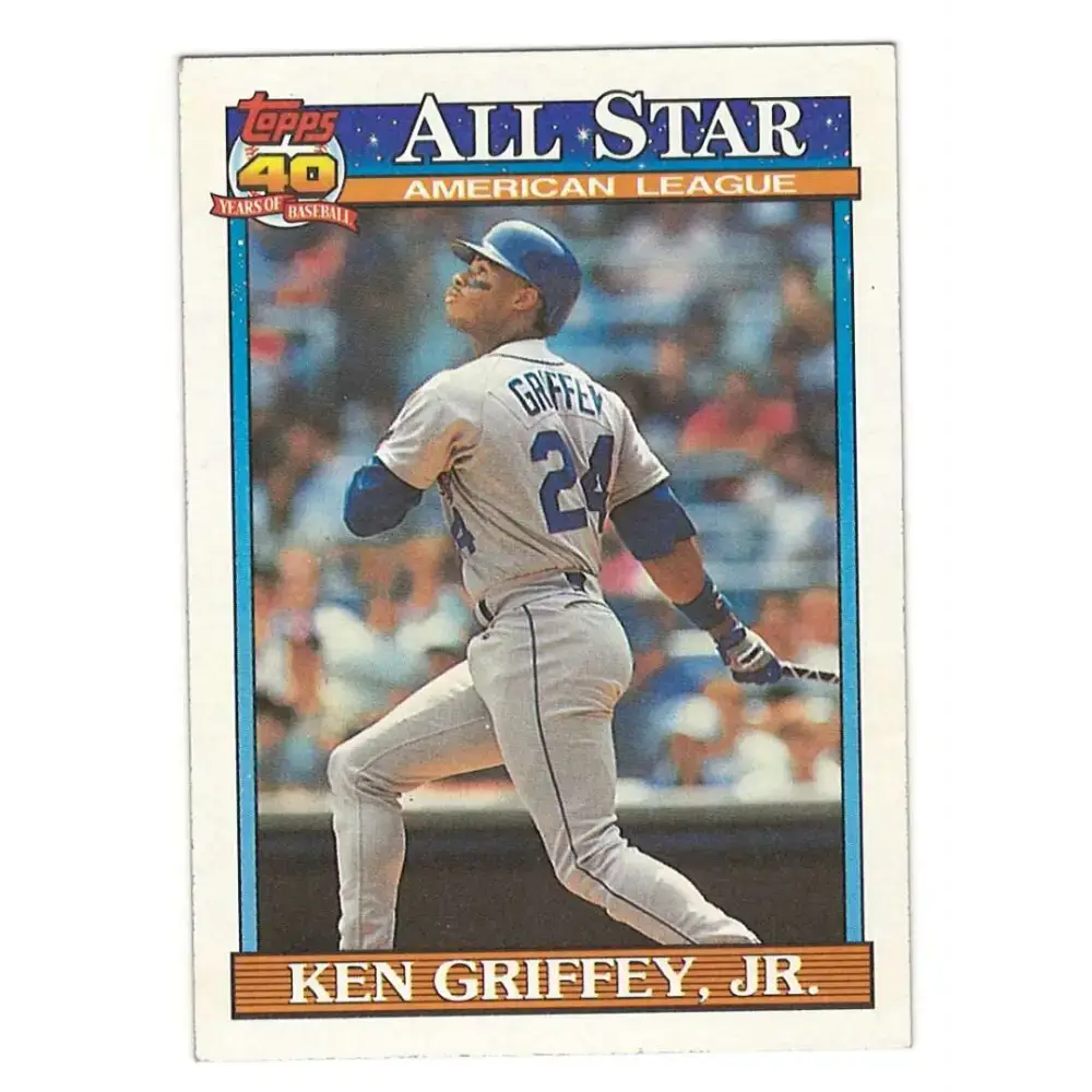 1991 Topps #392 Ken Griffey Jr. NM-MT Seattle Mariners Baseball Card - Baseball Card Single