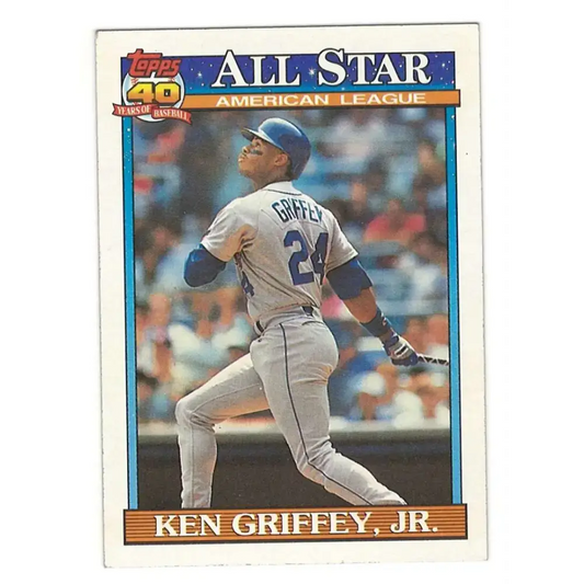 1991 Topps #392 Ken Griffey Jr. NM-MT Seattle Mariners Baseball Card - Baseball Card Single