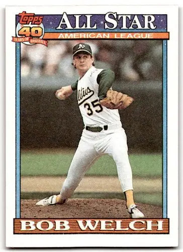 1991 Topps #394 Bob Welch NM-MT Athletics AS ID:43308 - Baseball Card Single