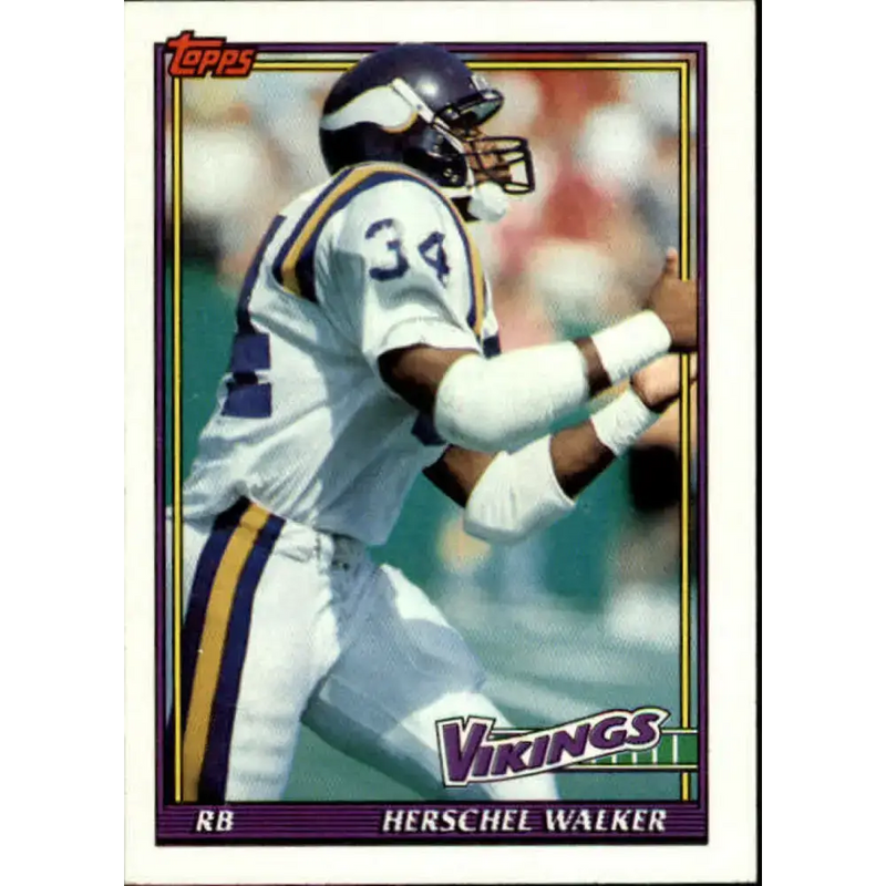 1991 Topps #395 Herschel Walker NM-MT Minnesota Vikings Football Card - Football Card Single