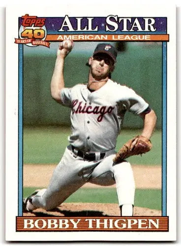 1991 Topps #396 Bobby Thigpen NM Near Mint White Sox AS ID:43307 - Baseball Card Single