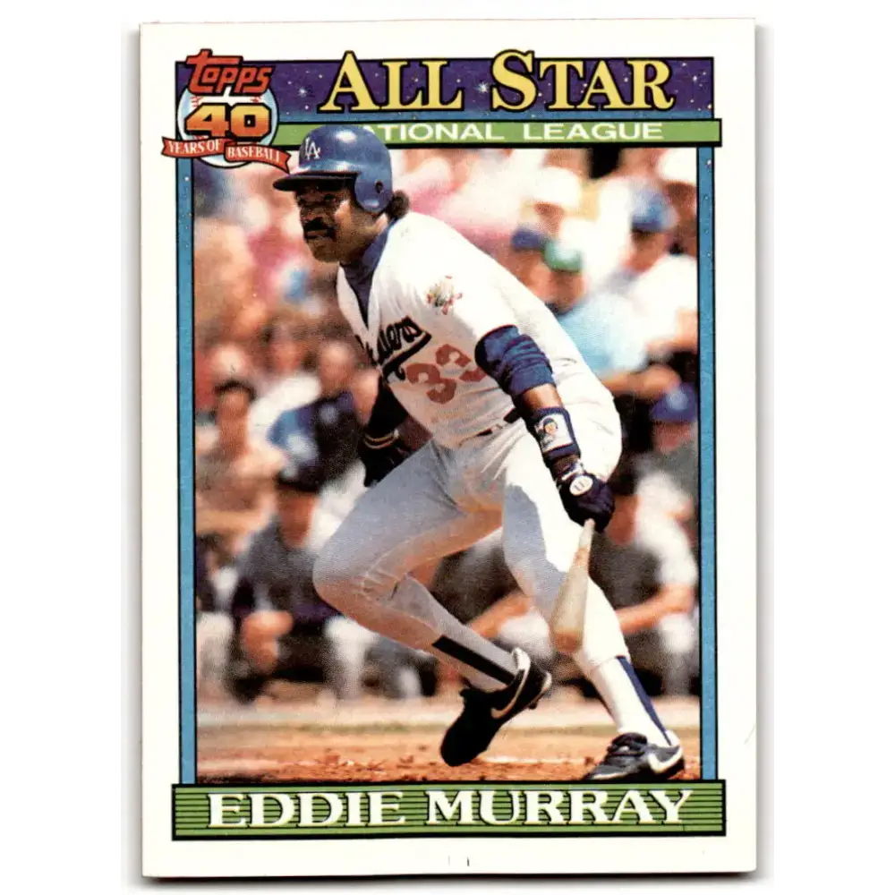 1991 Topps #397 Eddie Murray NM-MT Los Angeles Dodgers Baseball Card - Baseball Card Single