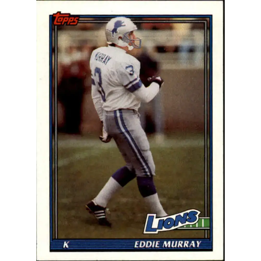 1991 Topps #398 Eddie Murray NM-MT Detroit Lions Football Card - Football Card Single