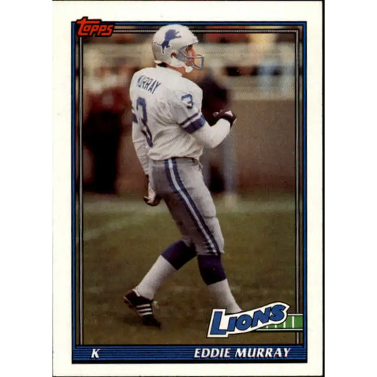 1991 Topps #398 Eddie Murray NM-MT Detroit Lions Football Card