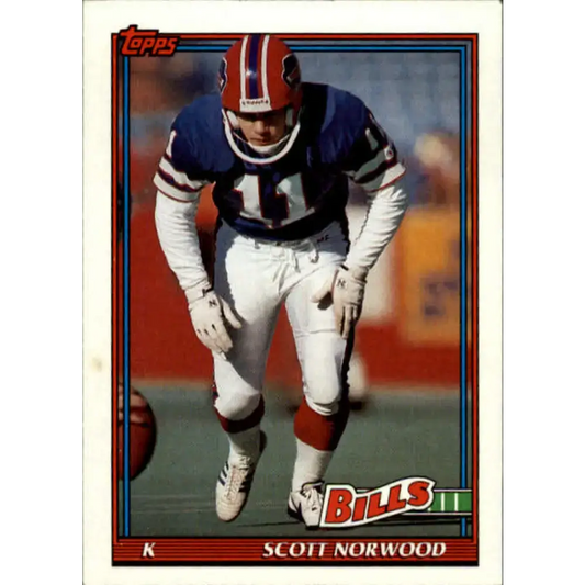 1991 Topps #40 Scott Norwood NM-MT Buffalo Bills Football Card