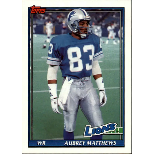 1991 Topps #403 Aubrey Matthews NM-MT RC Rookie Detroit Lions Football Card