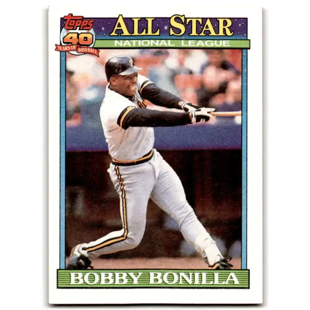 1991 Topps #403 Bobby Bonilla NM-MT Pittsburgh Pirates Baseball Card - Baseball Card Single
