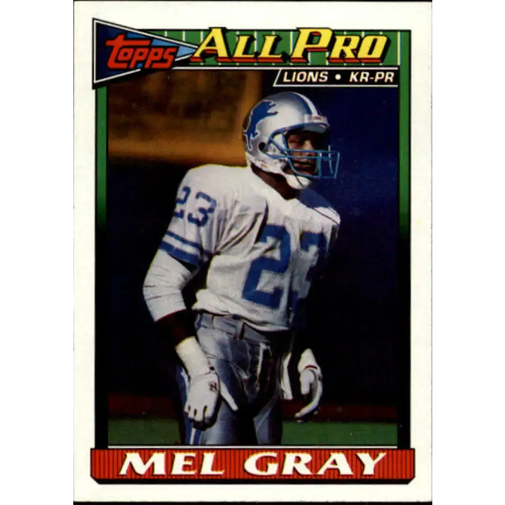 1991 Topps #409 Mel Gray NM-MT Detroit Lions Football Card - Football Card Single