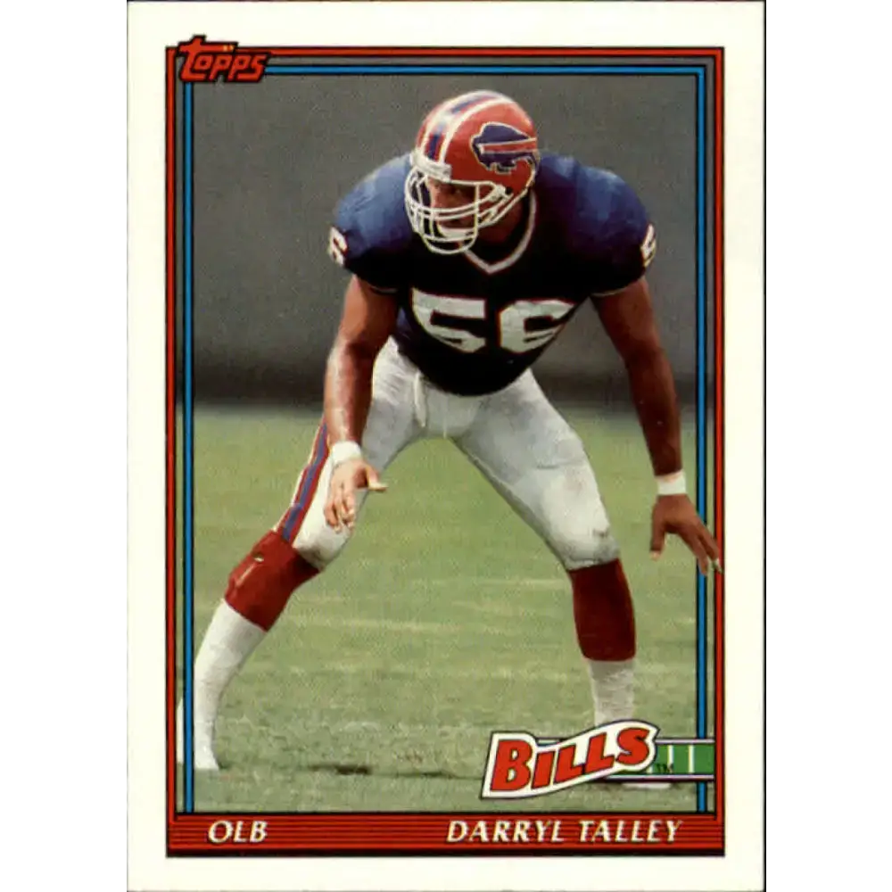 1991 Topps #41 Darryl Talley NM-MT Buffalo Bills Football Card - Football Card Single