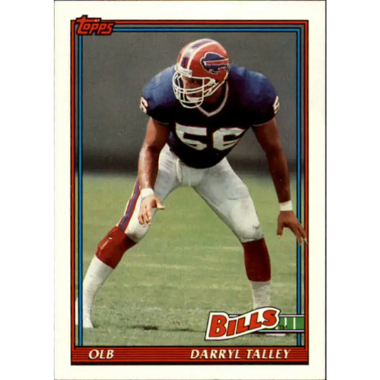 1991 Topps #41 Darryl Talley NM-MT Buffalo Bills Football Card