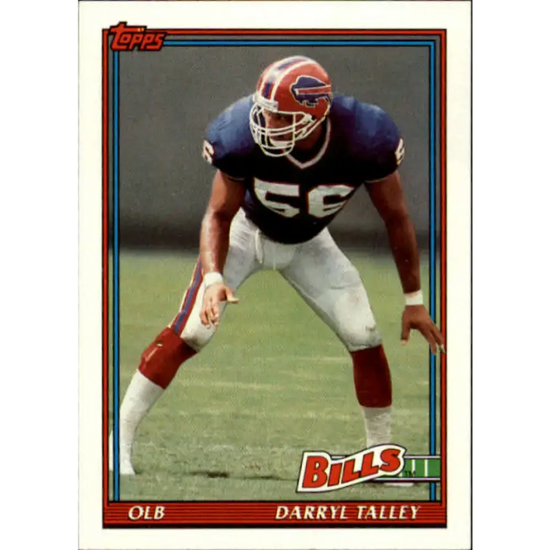 1991 Topps #41 Darryl Talley NM-MT Buffalo Bills Football Card - Football Card Single