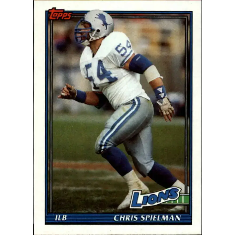 1991 Topps #412 Chris Spielman NM-MT Detroit Lions Football Card - Football Card Single
