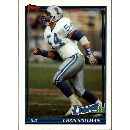 1991 Topps #412 Chris Spielman NM-MT Detroit Lions Football Card
