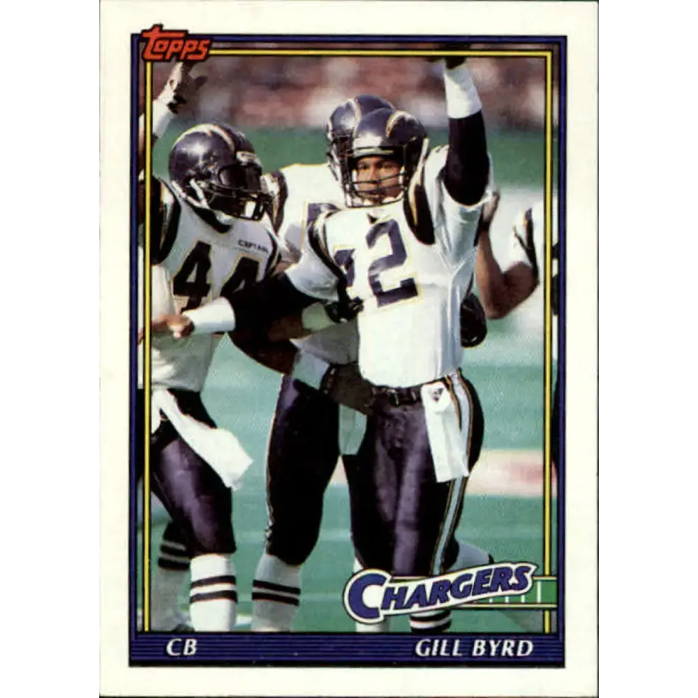 1991 Topps #418 Gill Byrd NM-MT San Diego Chargers Football Card - Football Card Single