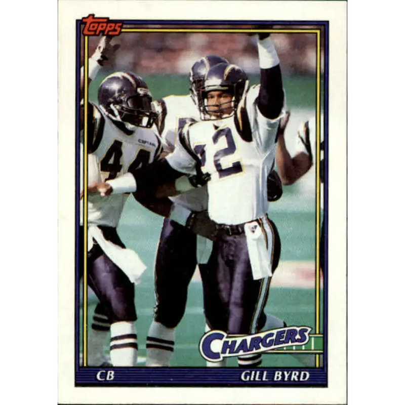 1991 Topps #418 Gill Byrd NM-MT San Diego Chargers Football Card - Football Card Single