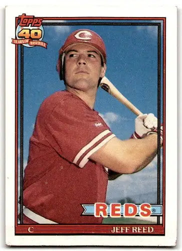 1991 Topps #419 Jeff Reed EX Excellent Reds ID:43343 - Baseball Card Single