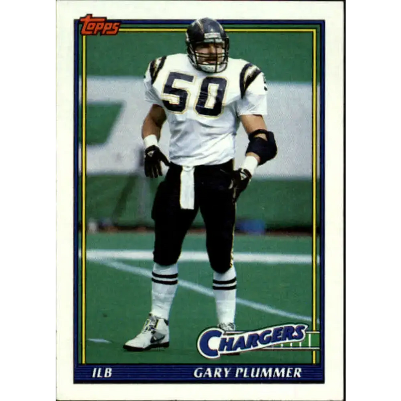 1991 Topps #421 Gary Plummer NM-MT San Diego Chargers Football Card - Football Card Single